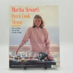 MARTHA STEWART'S QUICK COOK MENUS - Hardcover 1st Edition, 1st Printing - Picture 1 of 5