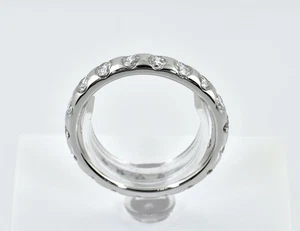 Diamant Memory Ring 950/000 Platin 18 Brillanten zus. 2,00 ct - Bild 1 von 4