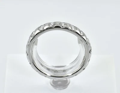 Diamant Memory Ring 950/000 Platin 18 Brillanten zus. 2,00 ct - Bild 1 von 4