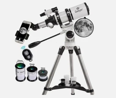 Gskyer AZ80400 80 mm AZ Space Refractor Telescope – 400 mm Focal Length + Tripod - Image 1 of 4