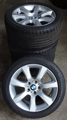 4x Original BMW Sommerräder 245/45 R18 96Y - für 5er F10 6er F12 F13 1146 - Bild 1 von 4