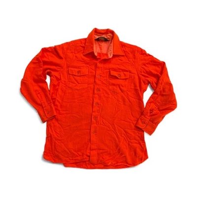 Vintage K-Mart Sportsman Hunting Shirt Men's XL Blaze Orange Acrylic Flannel - Image 1 of 4