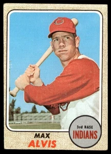 1968 Topps Max Alvis en muy buen estado+ Cleveland Indians #340 - Imagen 1 de 2