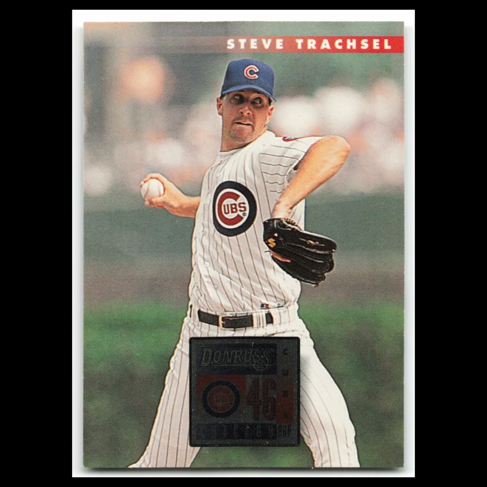 Steve Trachsel #466 1996 Donruss Chicago Cubs Baseball Card MLB NM - Image 1 of 3
