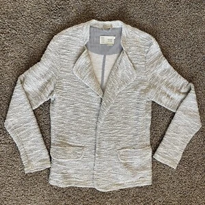 Anthropologie Saturday Sunday Blazer Cardigan Women’s Size Small Gray Knit Open - Picture 1 of 7