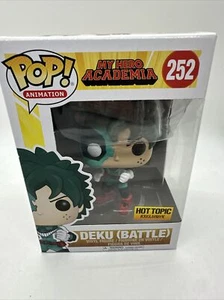 Figura de vinilo exclusiva Funko Pop Deku (Batalla) My Hero Academia Hot Topic #252 - Imagen 1 de 6
