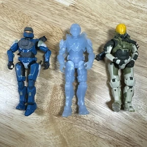 Halo Spartan 5” Action Figure Lot Of 3 2021 Microsoft Jazwares W/ Weapons - Picture 1 of 6