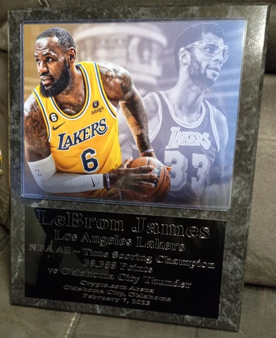 Lebron James - Los Angeles Lakers NBA Scoring champ plaque - New Lower Pricing! Cover