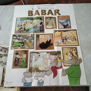 Affiche BD Le musée de BABAR – Laurent DE BRUNHOFF – 65 x 84 cm – 2003 Hachette - Imagen 1 de 1