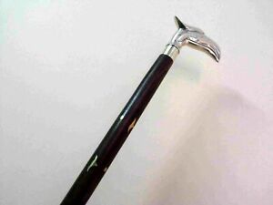 Vintage Style Brass Eagle head Wood Walking Stick Cane Old Style Item Working  