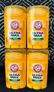 4pk ARM & HAMMER ULTRA MAX FRESH ODOR PROTECTION WHITE SOLID STICK DEODORANT 1oz - Picture 1 of 4