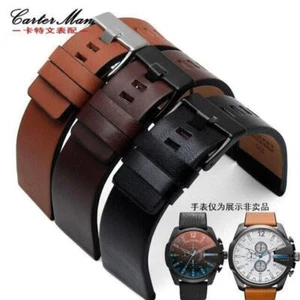 22 24 26 28 30mm Leather Strap Watch Band Fits for Diesel DZ7313 DZ7322 +Tools - Picture 1 of 10