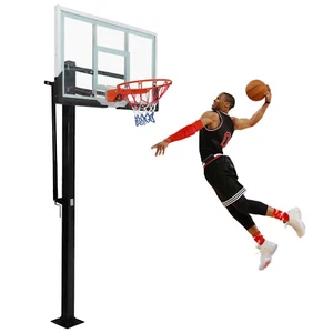 In Ground Basketball System Outdoor 8-10ft Quick Adjustable Basketball Hoop Goal - Picture 1 of 8