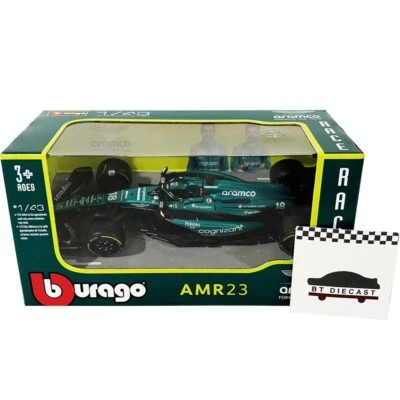 BBURAGO FORMULA F 1 ASTON MARTIN AMR23 2023 1/43 #18 LANCE STROLL 38090 LS - Image 1 of 2
