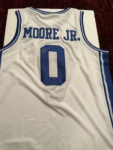 Wendell Moore Jr. Firmado Camiseta Autografiada Duque Azul Diablos Timberwolves - Imagen 1 de 3
