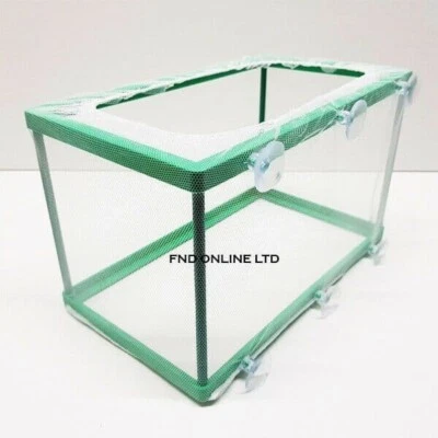 AQUA NOVA Lrg Aquarium Fish Hatchery Tank Guppy Breeding Box Breeder Baby Fry Net Trap EGG