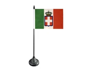 Tischflagge Italien Königreich Armee 1861-1946 italienische Tischfahne 10x15cm - Bild 1 von 1