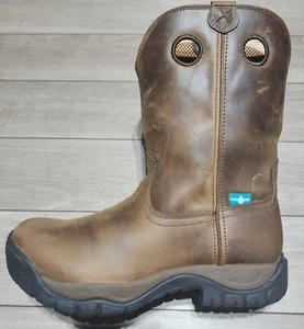 NIB Twisted X Western Boots Men's 11" All Around Sz 12 Waterproof Taupe MABW001 - Picture 1 of 12