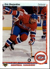 1990-91 Upper Deck Canadiens Hockey Card #428 Eric Desjardins RC
