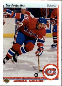1990-91 Upper Deck Canadiens Hockey Card #428 Eric Desjardins RC