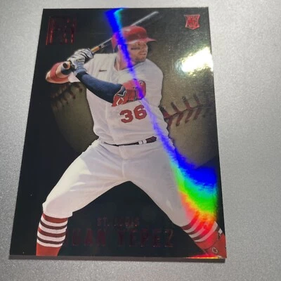 2022 Panini Capstone Baseball Juan Yepez RED SP RC Rookie #22 (P1) - Image 1 of 4