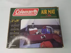 NEW Coleman Air Mat 5-Tube Mattress 72" x 29" Red Heavy-Duty PVC Rayon NIP - Picture 1 of 7