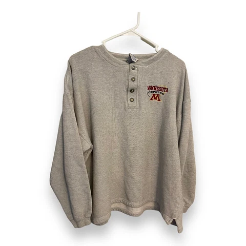Vintage University of Minnesota Gophers Sweatshirt Size L Midwest Embroidery Cover