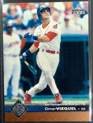 1997 Upper Deck Omar Vizquel #54 Cleveland Indians - Image 1 of 3
