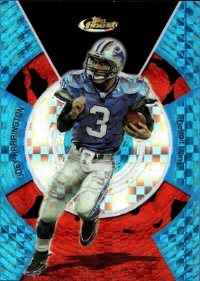 2005 Finest #90 Joey Harrington Blue Xfractors #/150 Detroit Lions - Image 1 of 2