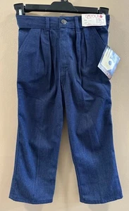 Girls 4T SASSON Jeans, 1960, Talon Zip, Baggy, Pleated, Elastic Waist, USA Made - Picture 1 of 7