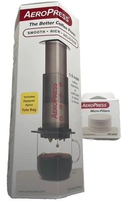 Kit de prensa francesa de viaje portátil AeroPress incluye filtros de café Foto 1 de 4