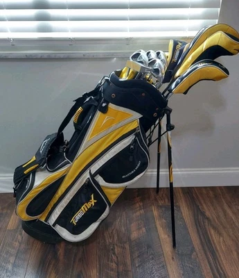 Acuity Turbo Max Mens 12pc Golf Club Set Driver 3W  4H-5H-6-PW-SW Putter Bag RH - Image 1 of 4