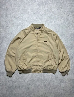 Chaqueta de bombardero vintage Schott NYC beige para hombre talla L Foto 1 de 4