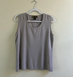 Mirasol Womens Lavender Sleeveless Scoop Neck Stretch Rayon Blend Tank Top Sz S - Picture 1 of 12