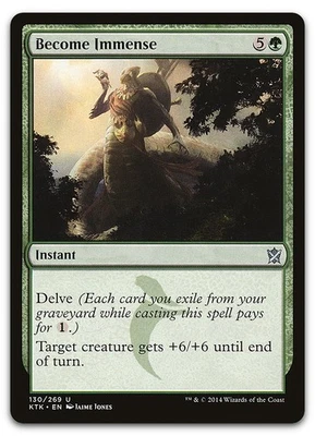 Become Immense #130 (NM) Khans of Tarkir KTK Magic MTG - Image 1 of 2