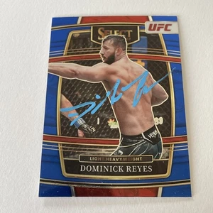 DOMINICK REYES SIGNED IP Auto 2022 PANINI SELECT Blue UFC CARD - Picture 1 of 3