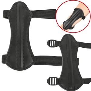 Archery Arm Guard Cow Leather Protective Gear Recurve Longbow Archery Shooting - Picture 1 of 12