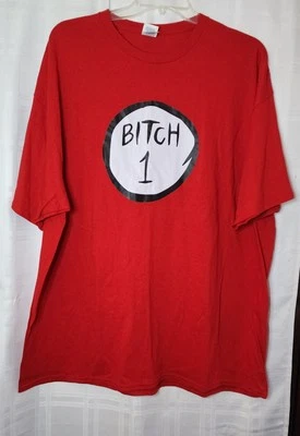 Camiseta Perra 1 Divertida Roja Talla 3XL Despedida de Soltera Camiseta Perra Foto 1 de 4