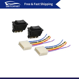 4-in-1 DC 12V 5 Pin Car Power Window Glass Lift Switch Universal - 2 pcs - Picture 1 of 6