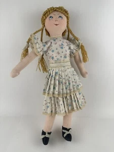 Benedicte Reveilhac Handmade French Cloth Doll Blonde with Freckled Signed - Picture 1 of 18