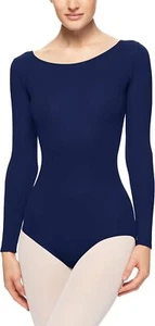 Capezio womens Long Sleeve Leotard X.Large, Navy Blue  - Picture 1 of 2