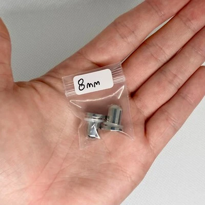 Tapones y conos de acero quirúrgico de tamaño medio 18 g-00 g Foto 1 de 3