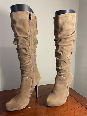 Luichiny “Phylis” Tan Suede Boots LIGHTLY USED - Image 1 of 4