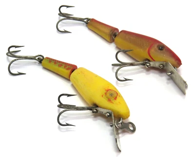 L&S Panfish Sinker and MirroLure 00M Vintage Jointed Plastic Fishing Lures - Image 1 of 4