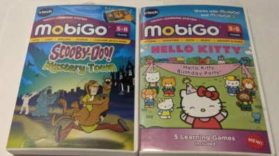  VTech MobiGo Lot Of 2 In Case Scooby Hello Kitty Wcx27 - Image 1 of 3