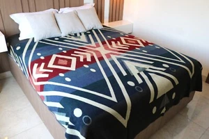 Alpaca Wool Blanket?Reversible?90+" x 72+"?Plush, Soft Warm?Great Gift Idea?RARE - Picture 1 of 2