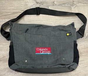 Case Logic Tasche Laptop Messenger Umhängetasche Schultergurt Reißverschlusstasche grau 18 x 13 x 5 - Bild 1 von 7