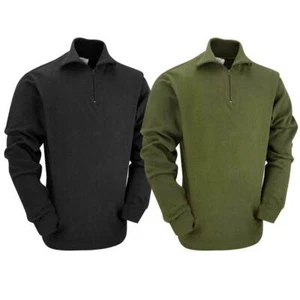 British Norwegian Army Sweater Top Jumper Military Winter Camping Field Shirt - Picture 1 of 11
