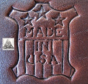 Auslaufmodell 1988 Craftool Co USA Hergestellt in den USA Verstecken 1" Leder Stempel Werkzeug 8401 - Bild 1 von 3