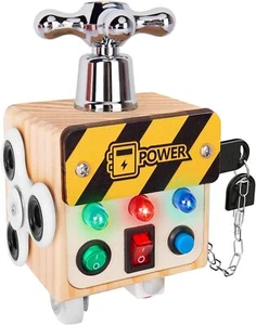 Zeoddler Toys for 1 2 3 Year Old, LED Busy Cube for , Sensory Toys for Toddle... - Picture 1 of 2
